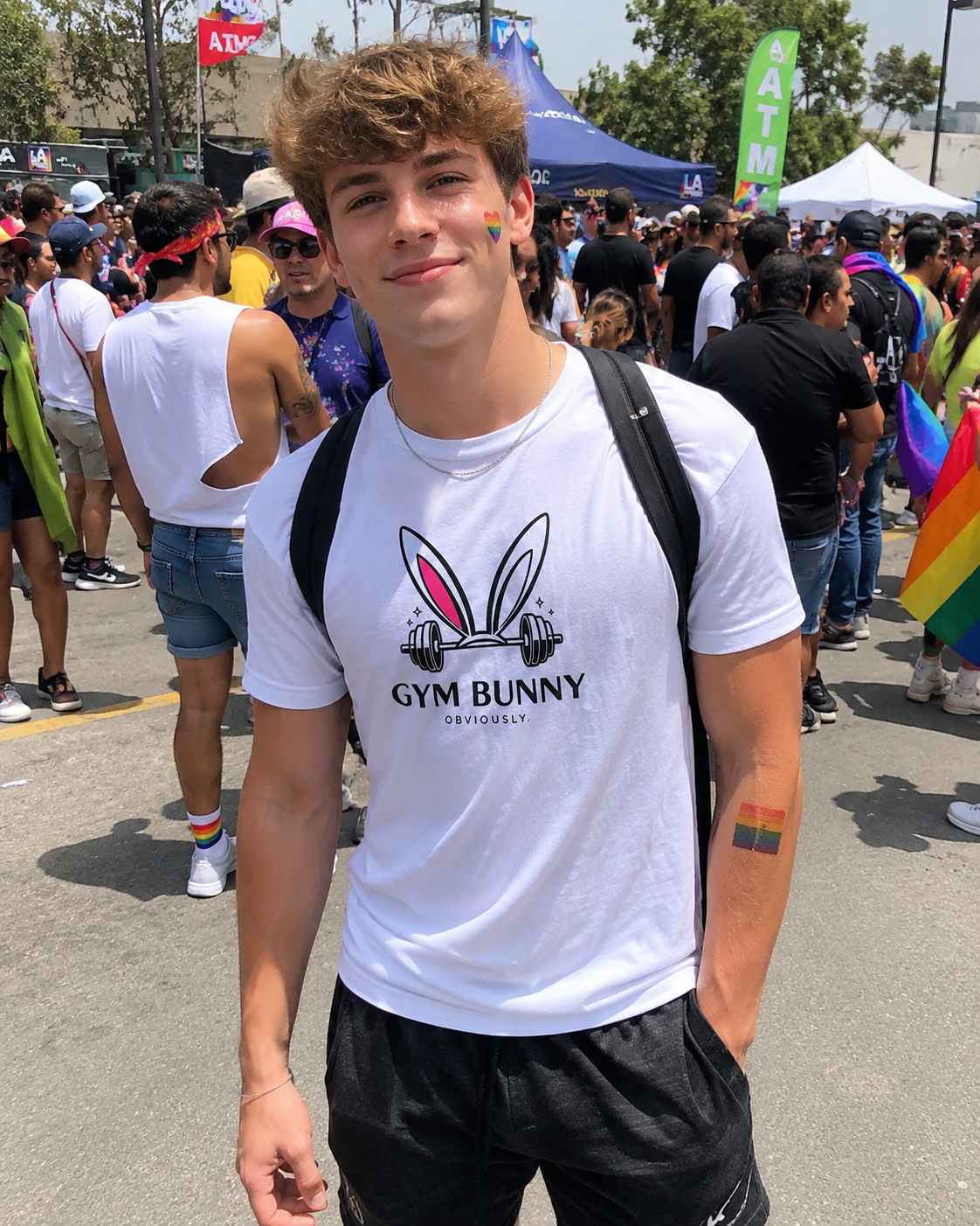 Gym Bunny — Front Graphic Tee