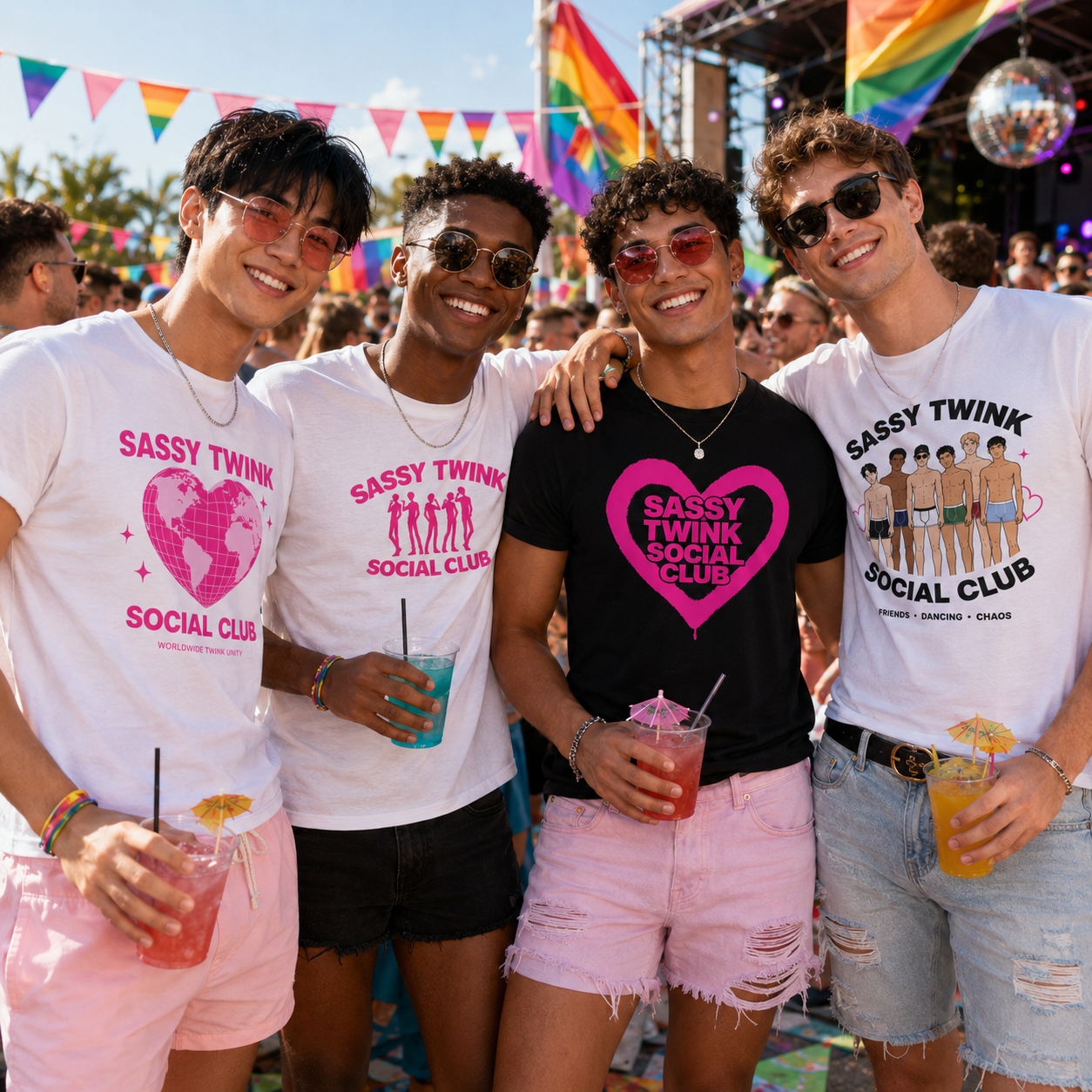 Sassy Twink Social Club Heart Tee