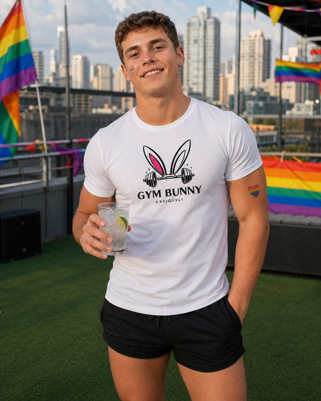 Gym Bunny — Front Graphic Tee