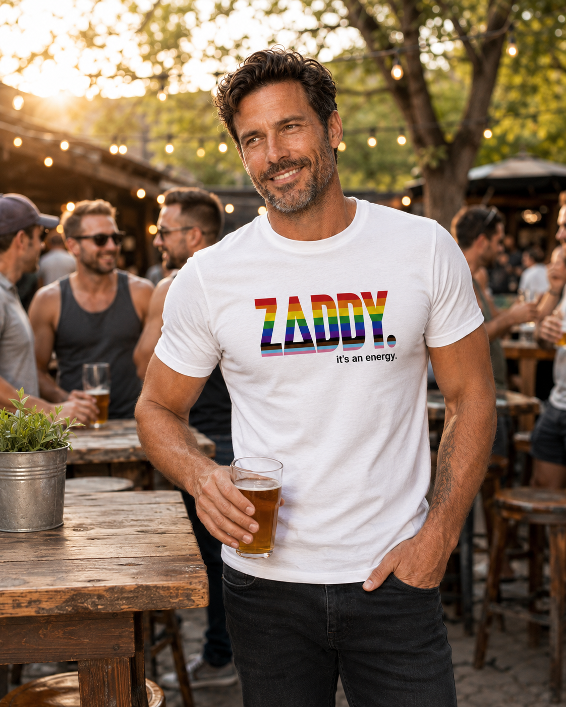 Rainbow Zaddy Tee